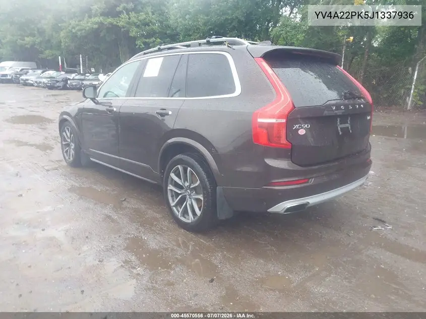 2018 Volvo Xc90 T6 Momentum VIN: YV4A22PK5J1337936 Lot: 45570556