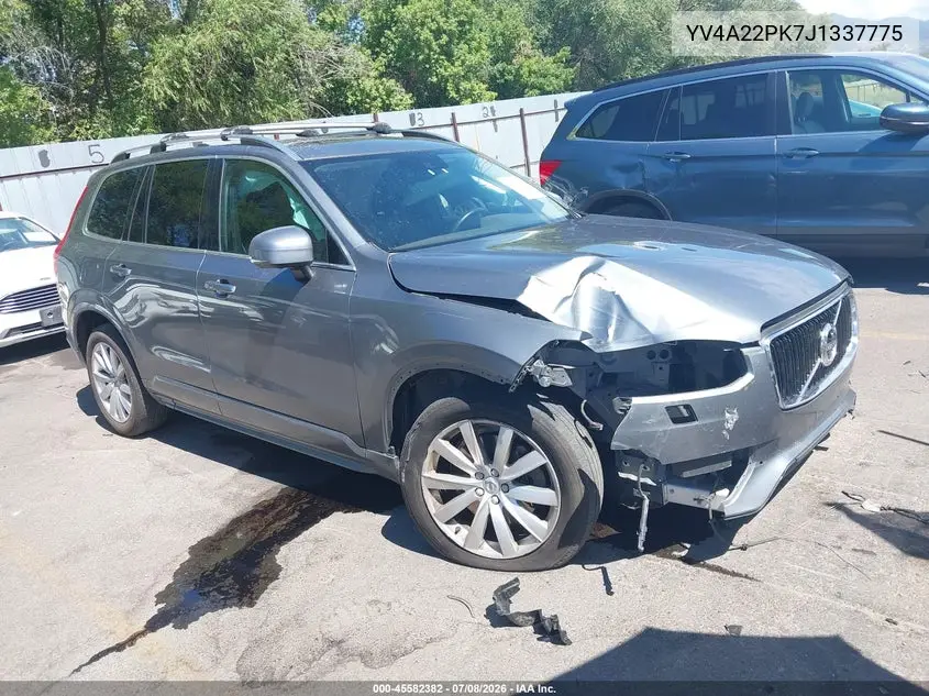 2018 Volvo Xc90 T6 Momentum VIN: YV4A22PK7J1337775 Lot: 45582382