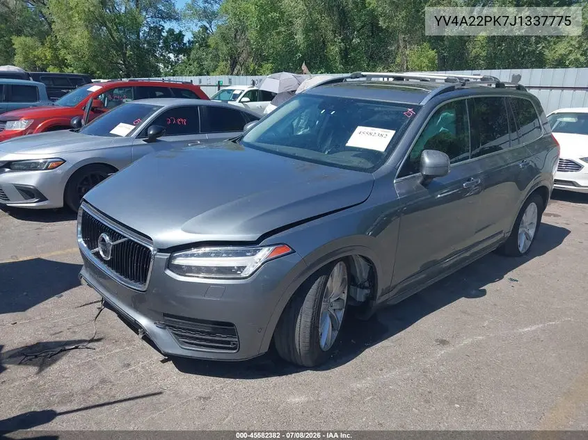 2018 Volvo Xc90 T6 Momentum VIN: YV4A22PK7J1337775 Lot: 45582382