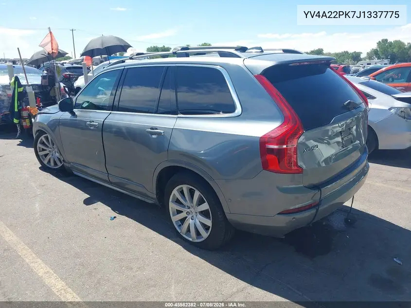 2018 Volvo Xc90 T6 Momentum VIN: YV4A22PK7J1337775 Lot: 45582382