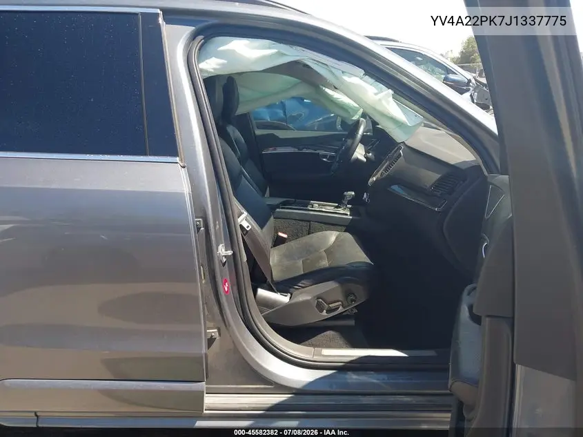 2018 Volvo Xc90 T6 Momentum VIN: YV4A22PK7J1337775 Lot: 45582382