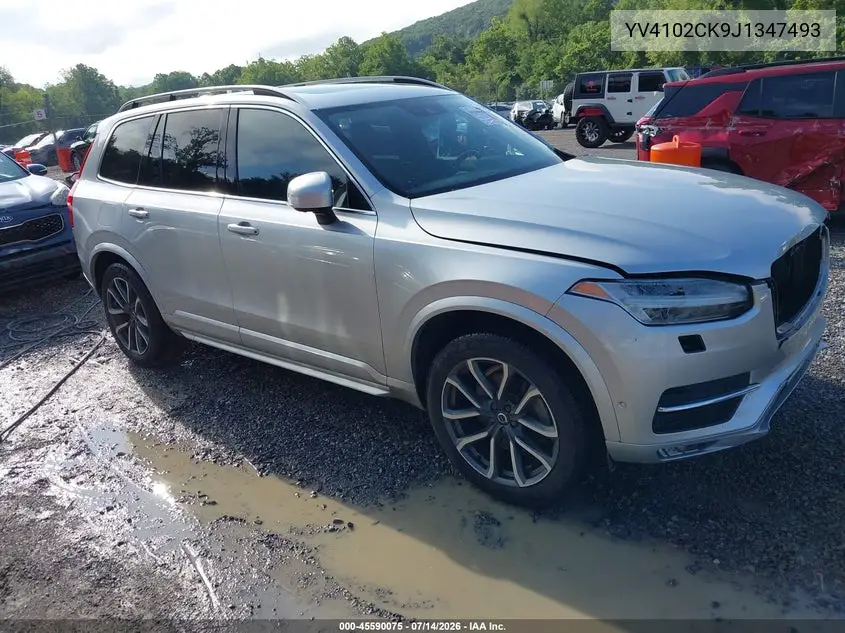 2018 Volvo Xc90 T5 Momentum VIN: YV4102CK9J1347493 Lot: 45590075