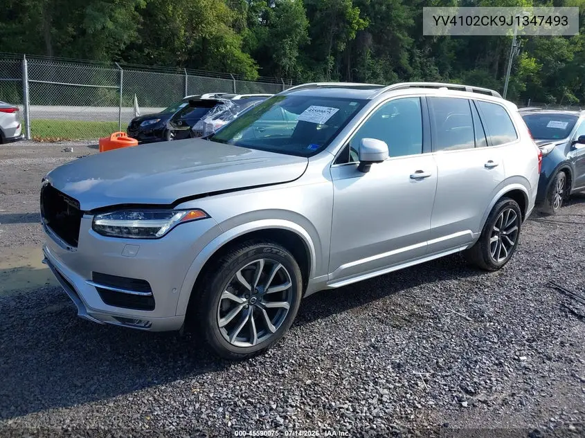 2018 Volvo Xc90 T5 Momentum VIN: YV4102CK9J1347493 Lot: 45590075