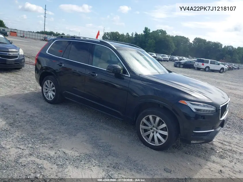 2018 Volvo Xc90 T6 Momentum VIN: YV4A22PK7J1218107 Lot: 45593986
