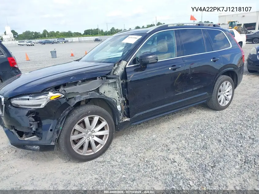 2018 Volvo Xc90 T6 Momentum VIN: YV4A22PK7J1218107 Lot: 45593986