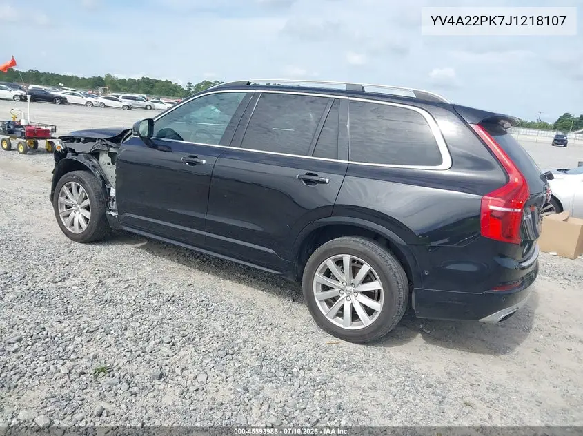 2018 Volvo Xc90 T6 Momentum VIN: YV4A22PK7J1218107 Lot: 45593986