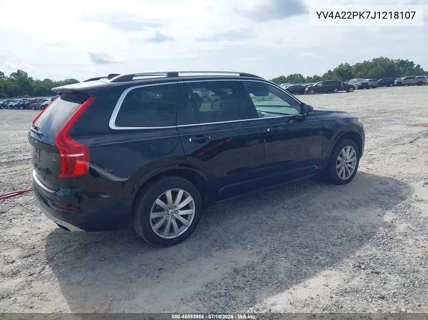 2018 Volvo Xc90 T6 Momentum VIN: YV4A22PK7J1218107 Lot: 45593986