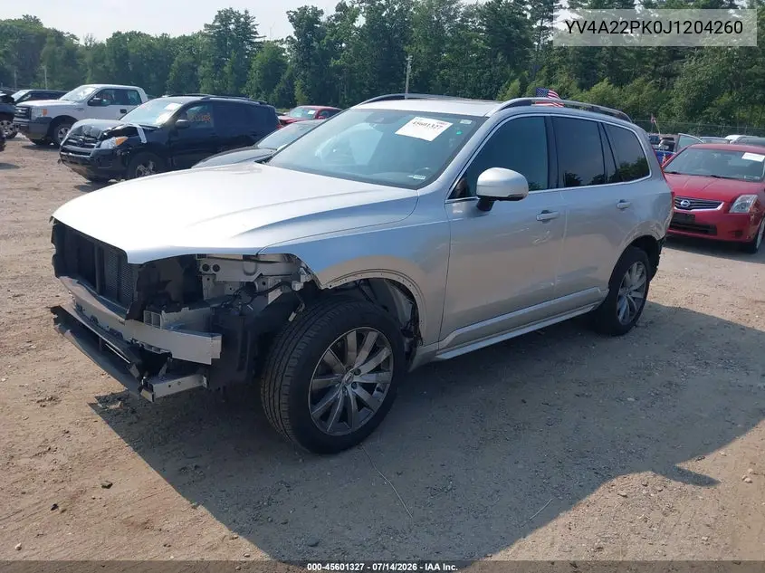 2018 Volvo Xc90 T6 Momentum VIN: YV4A22PK0J1204260 Lot: 45601327