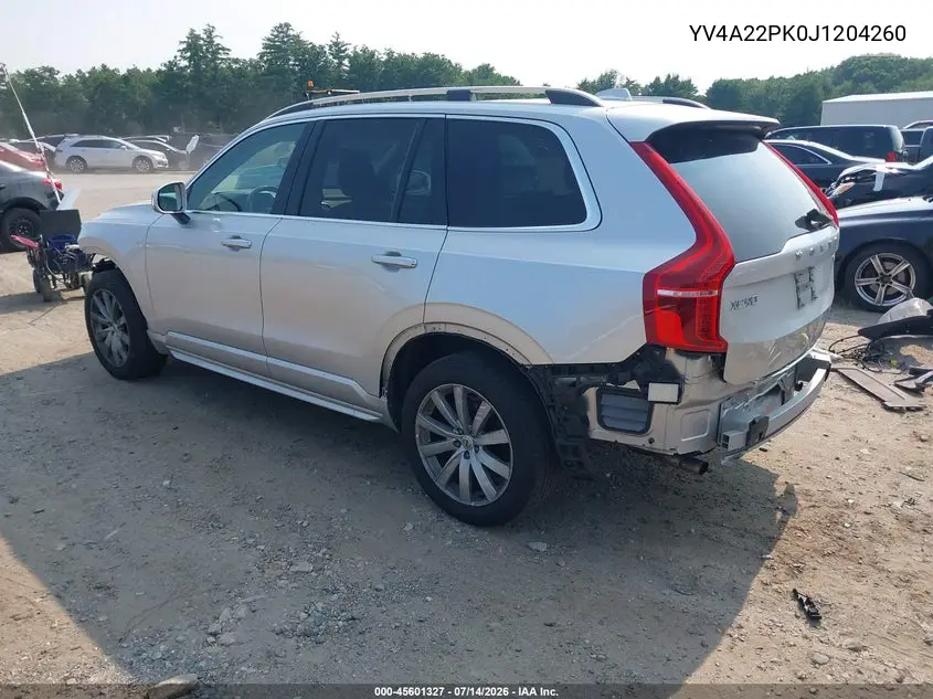 2018 Volvo Xc90 T6 Momentum VIN: YV4A22PK0J1204260 Lot: 45601327