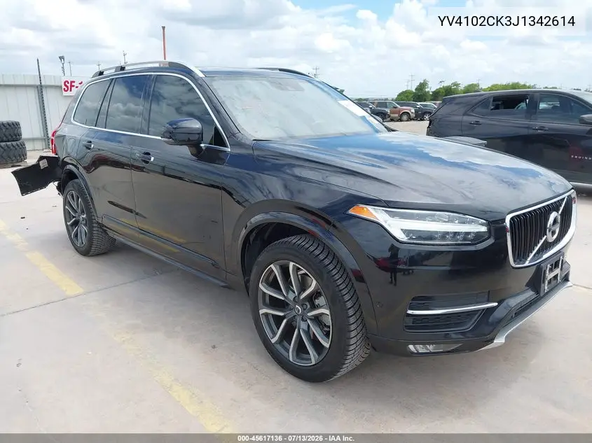 2018 Volvo Xc90 T5 Momentum VIN: YV4102CK3J1342614 Lot: 45617136