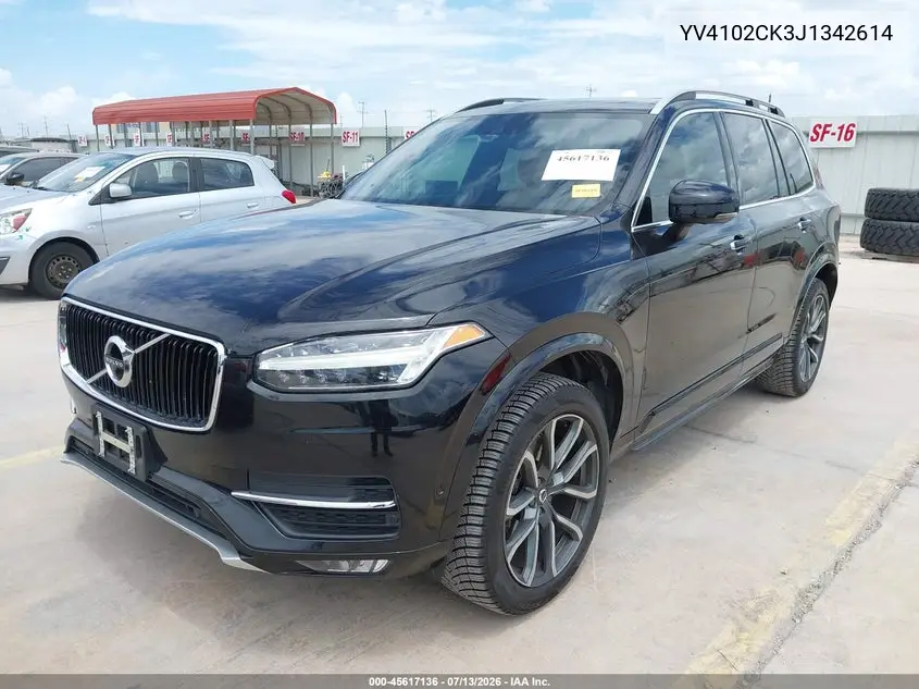 2018 Volvo Xc90 T5 Momentum VIN: YV4102CK3J1342614 Lot: 45617136
