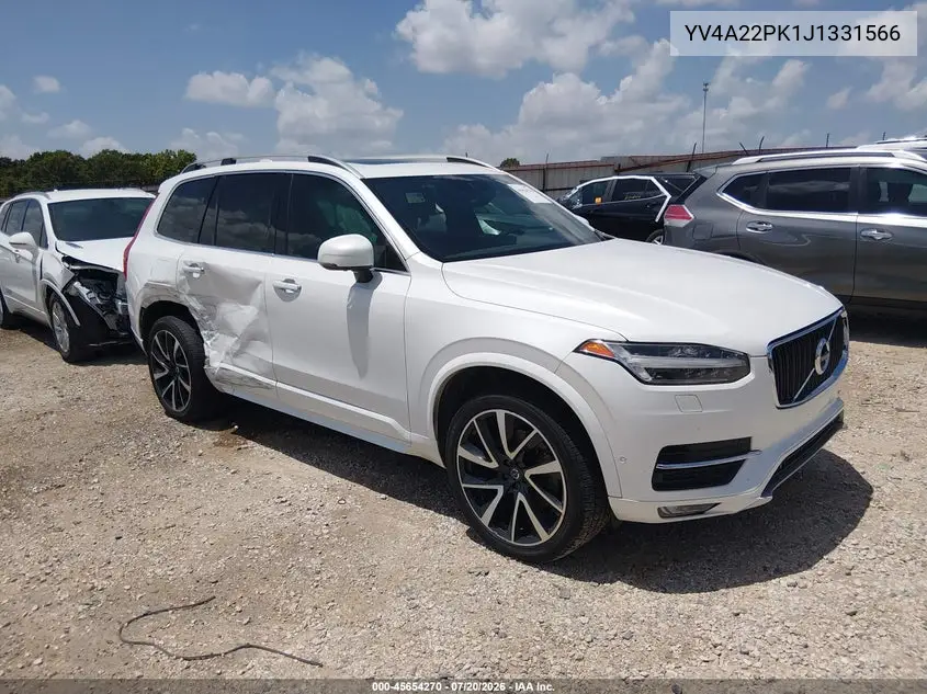 2018 Volvo Xc90 T6 Momentum VIN: YV4A22PK1J1331566 Lot: 45654270