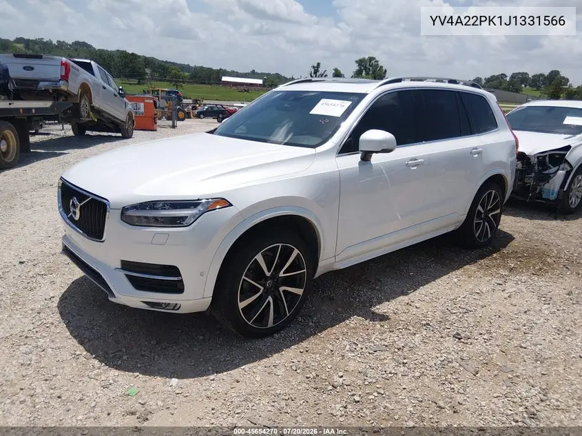 2018 Volvo Xc90 T6 Momentum VIN: YV4A22PK1J1331566 Lot: 45654270