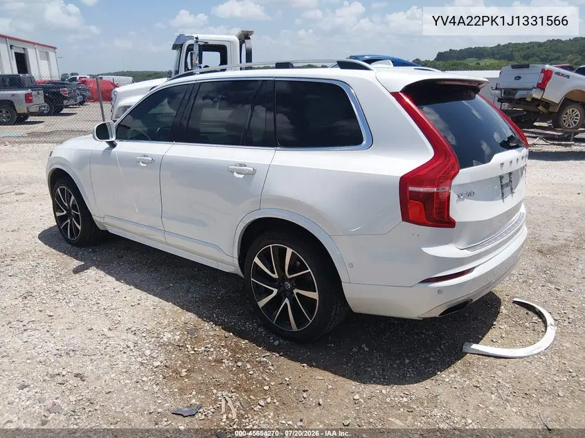 2018 Volvo Xc90 T6 Momentum VIN: YV4A22PK1J1331566 Lot: 45654270