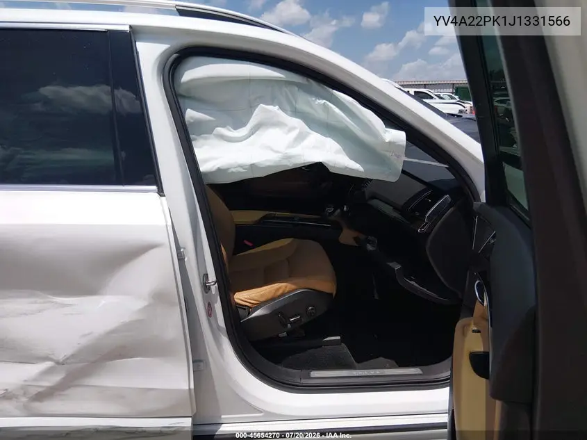 2018 Volvo Xc90 T6 Momentum VIN: YV4A22PK1J1331566 Lot: 45654270