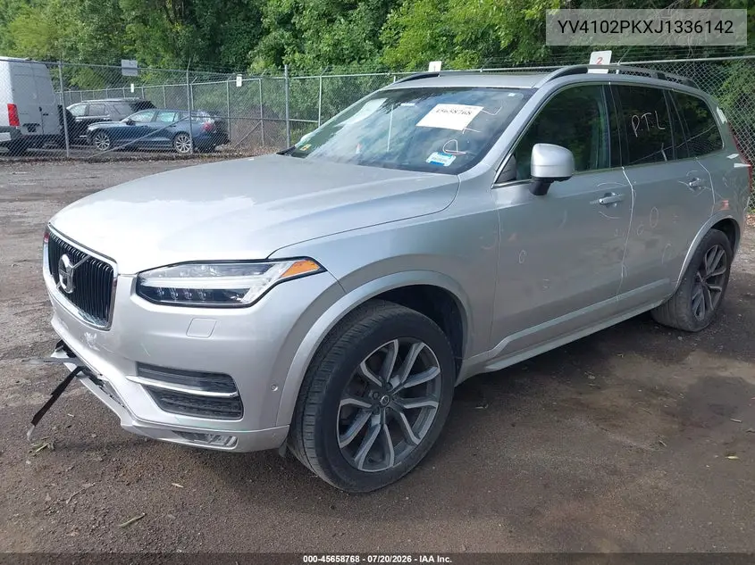 2018 Volvo Xc90 T5 Momentum VIN: YV4102PKXJ1336142 Lot: 45658768