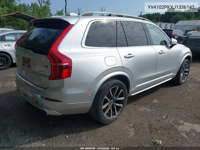 2018 Volvo Xc90 T5 Momentum VIN: YV4102PKXJ1336142 Lot: 45658768