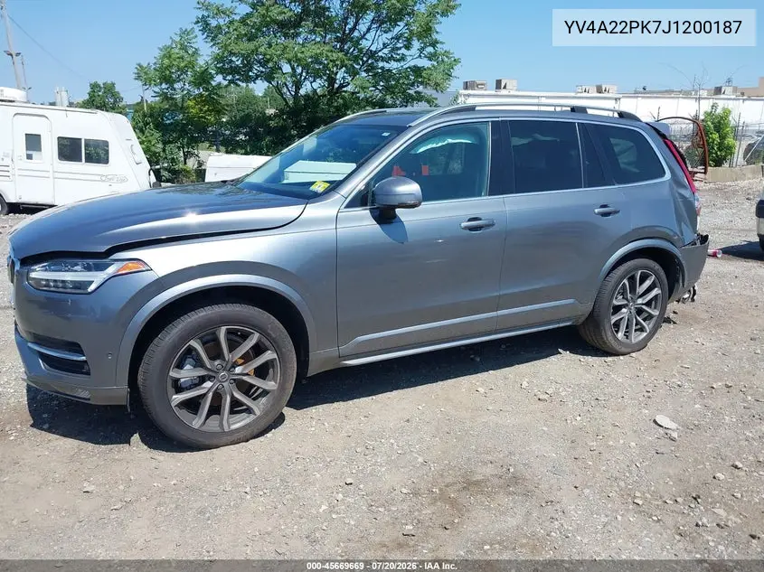2018 Volvo Xc90 T6 Momentum VIN: YV4A22PK7J1200187 Lot: 45669669