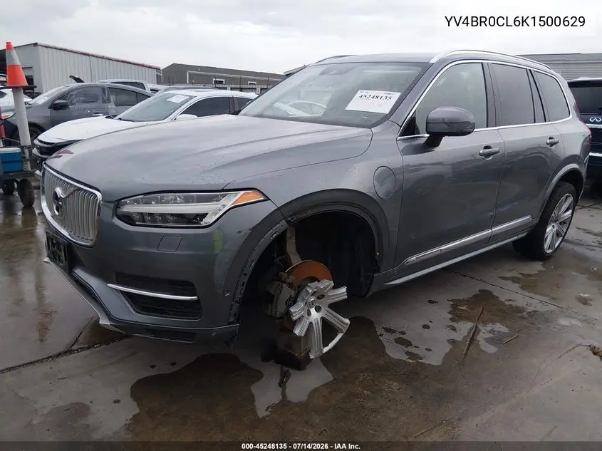 2019 Volvo Xc90 Hybrid T8 Inscription VIN: YV4BR0CL6K1500629 Lot: 45248135
