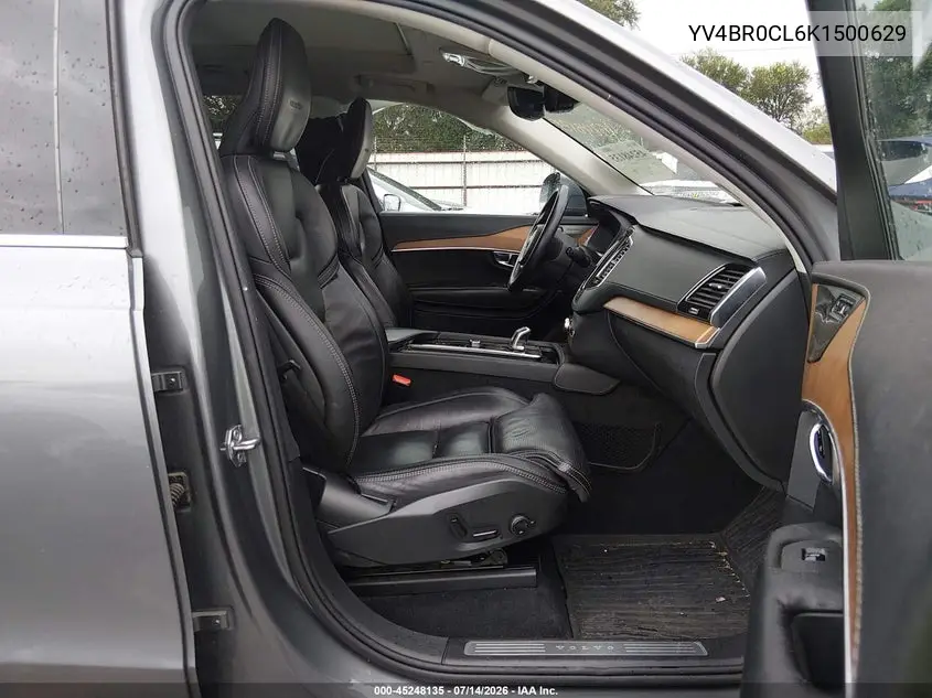 2019 Volvo Xc90 Hybrid T8 Inscription VIN: YV4BR0CL6K1500629 Lot: 45248135