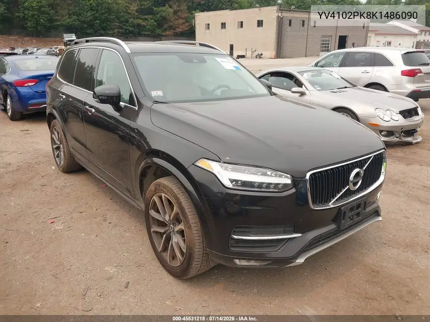 2019 Volvo Xc90 T5 Momentum VIN: YV4102PK8K1486090 Lot: 45531218