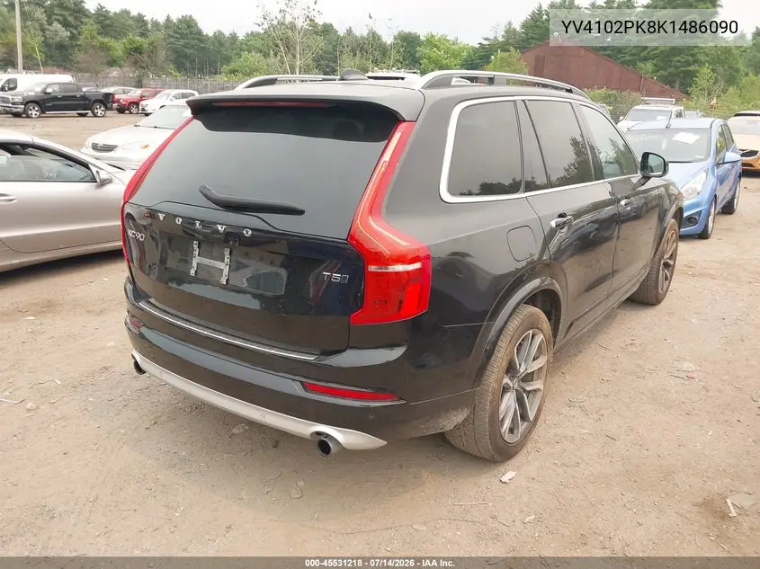 2019 Volvo Xc90 T5 Momentum VIN: YV4102PK8K1486090 Lot: 45531218