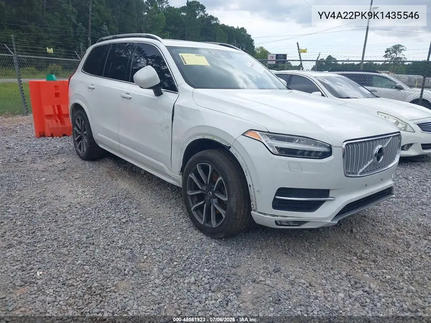 2019 Volvo Xc90 T6 Momentum VIN: YV4A22PK9K1435546 Lot: 45561923