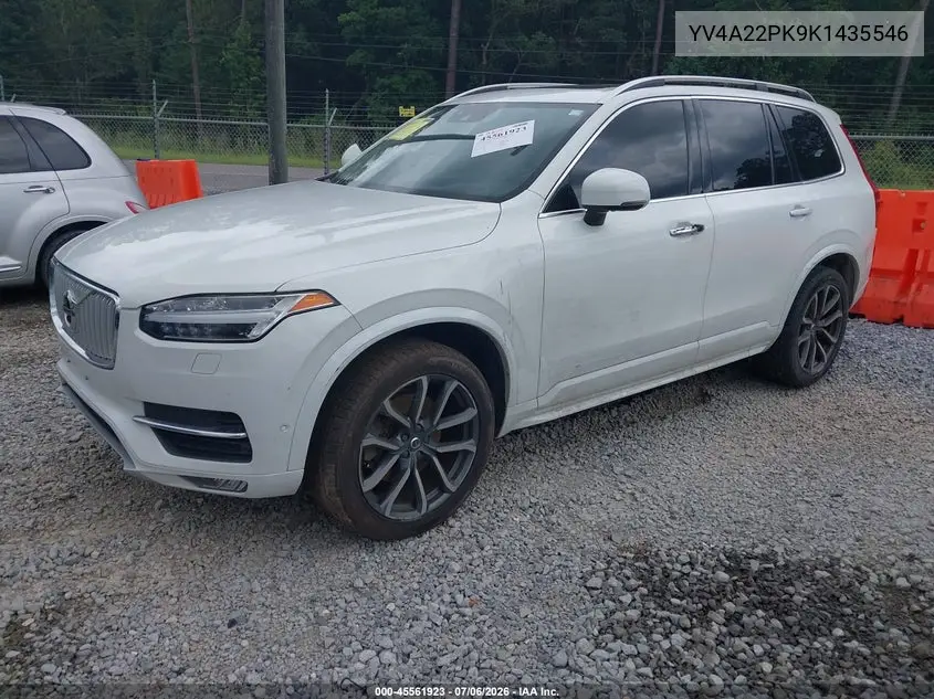 2019 Volvo Xc90 T6 Momentum VIN: YV4A22PK9K1435546 Lot: 45561923
