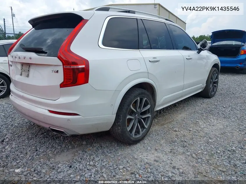 2019 Volvo Xc90 T6 Momentum VIN: YV4A22PK9K1435546 Lot: 45561923