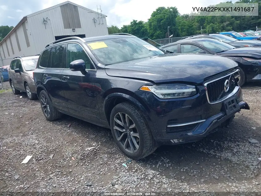 2019 Volvo Xc90 T6 Momentum VIN: YV4A22PKXK1491687 Lot: 45563602