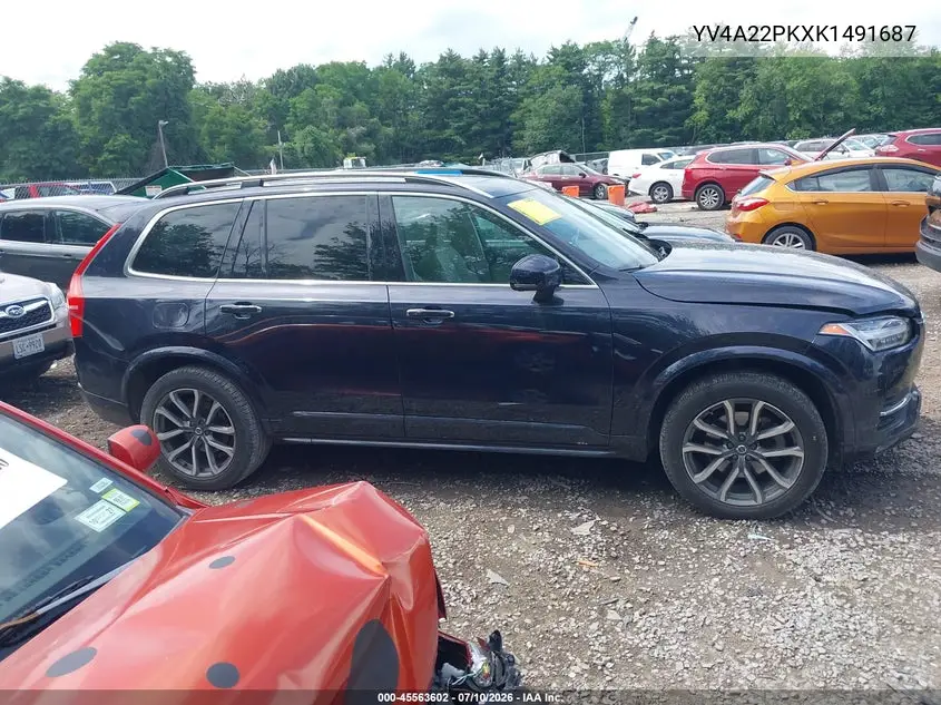 2019 Volvo Xc90 T6 Momentum VIN: YV4A22PKXK1491687 Lot: 45563602