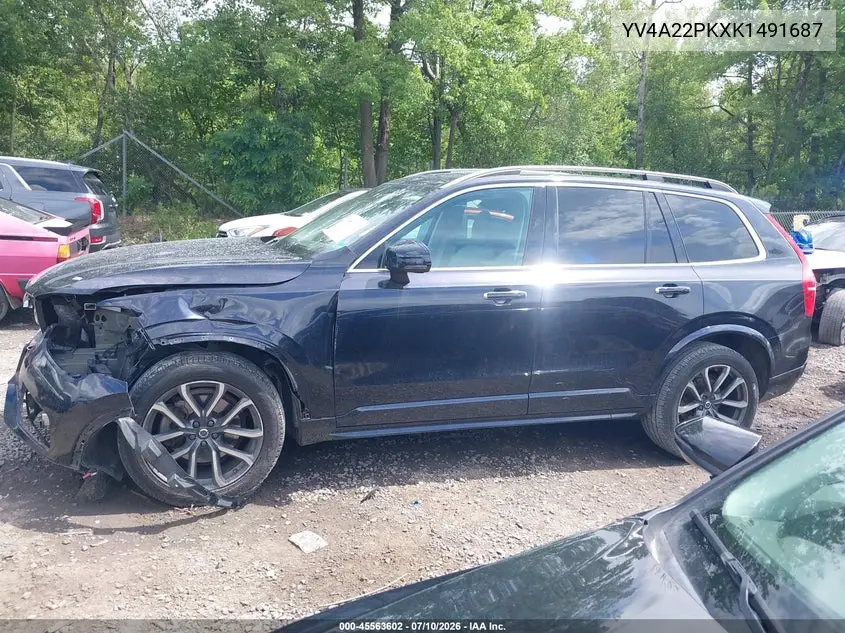 2019 Volvo Xc90 T6 Momentum VIN: YV4A22PKXK1491687 Lot: 45563602