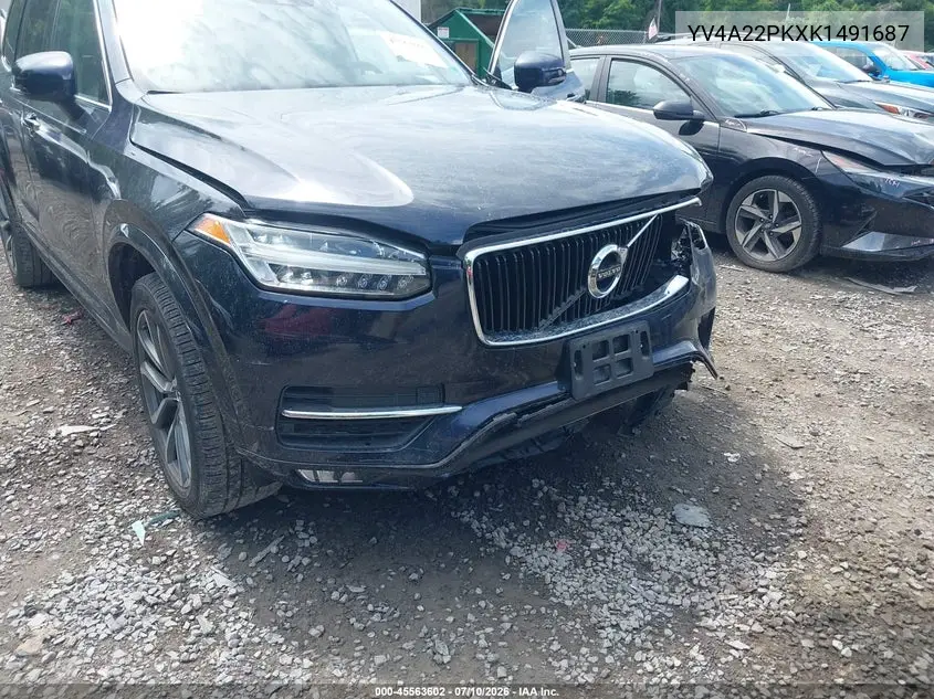 2019 Volvo Xc90 T6 Momentum VIN: YV4A22PKXK1491687 Lot: 45563602