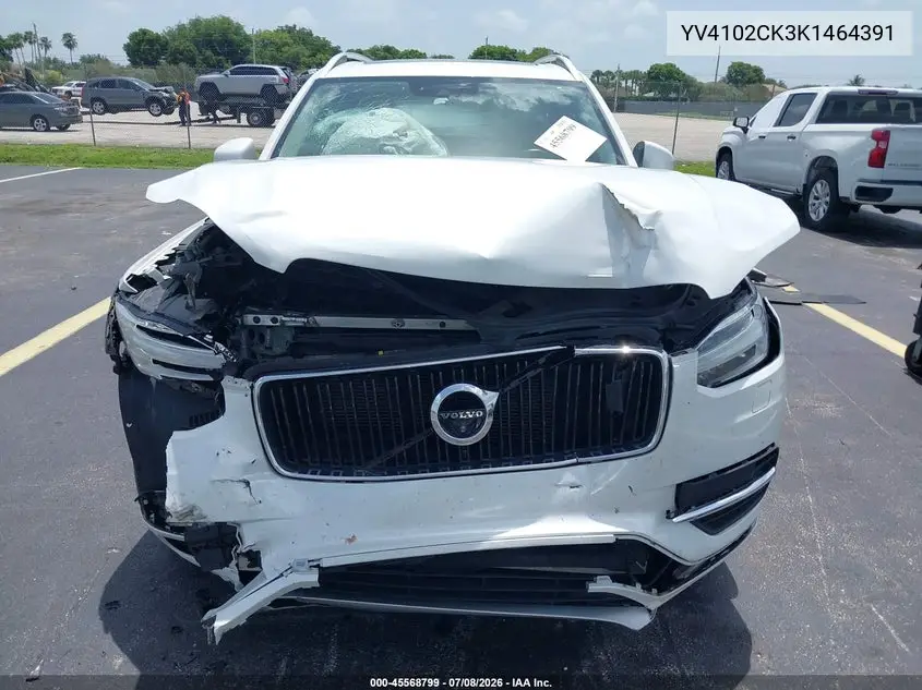 2019 Volvo Xc90 T5 Momentum VIN: YV4102CK3K1464391 Lot: 45568799