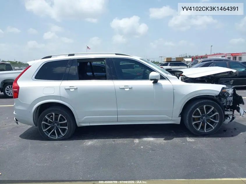 2019 Volvo Xc90 T5 Momentum VIN: YV4102CK3K1464391 Lot: 45568799