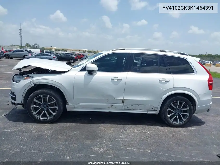 2019 Volvo Xc90 T5 Momentum VIN: YV4102CK3K1464391 Lot: 45568799