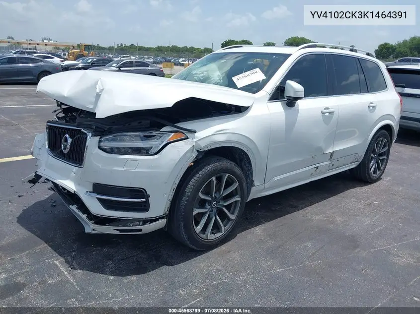 2019 Volvo Xc90 T5 Momentum VIN: YV4102CK3K1464391 Lot: 45568799