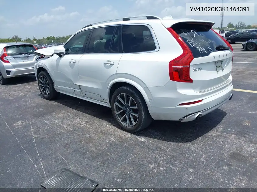 2019 Volvo Xc90 T5 Momentum VIN: YV4102CK3K1464391 Lot: 45568799