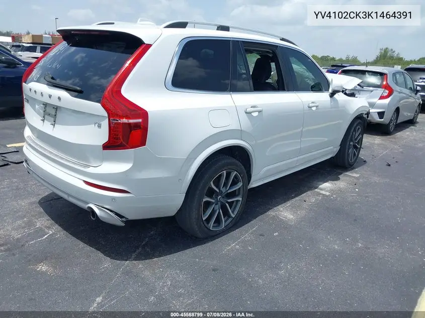 2019 Volvo Xc90 T5 Momentum VIN: YV4102CK3K1464391 Lot: 45568799