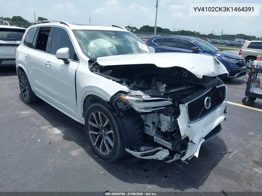 2019 Volvo Xc90 T5 Momentum VIN: YV4102CK3K1464391 Lot: 45568799