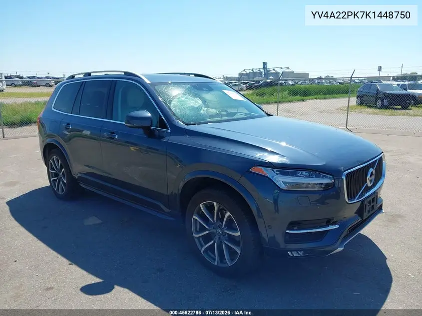 2019 Volvo Xc90 T6 Momentum VIN: YV4A22PK7K1448750 Lot: 45622786
