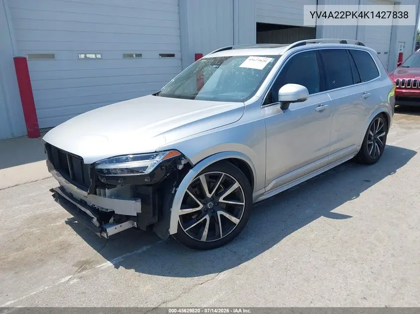 2019 Volvo Xc90 T6 Momentum VIN: YV4A22PK4K1427838 Lot: 45629820