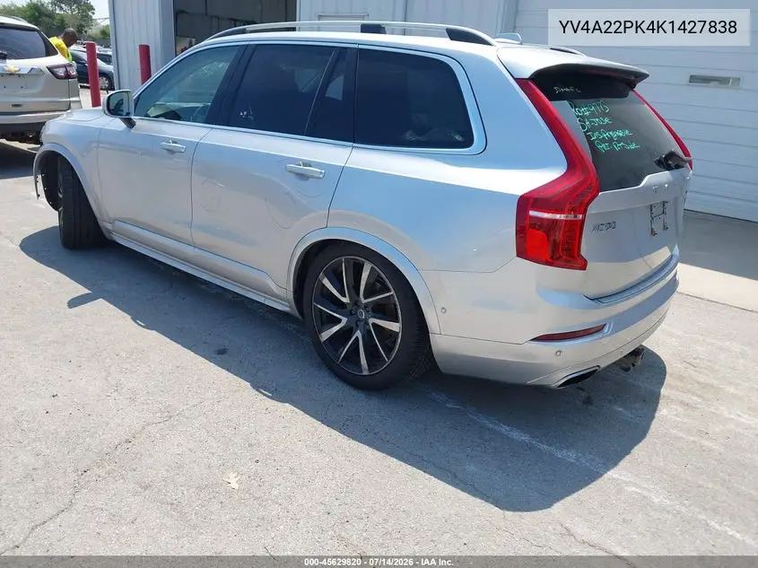 2019 Volvo Xc90 T6 Momentum VIN: YV4A22PK4K1427838 Lot: 45629820