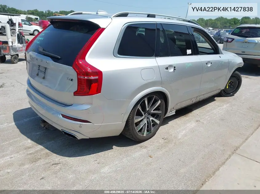 2019 Volvo Xc90 T6 Momentum VIN: YV4A22PK4K1427838 Lot: 45629820