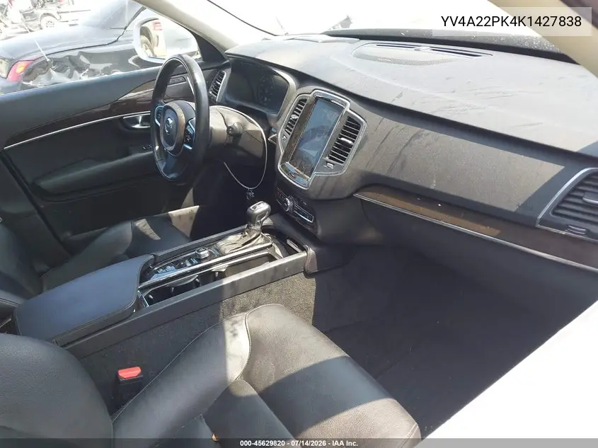 2019 Volvo Xc90 T6 Momentum VIN: YV4A22PK4K1427838 Lot: 45629820