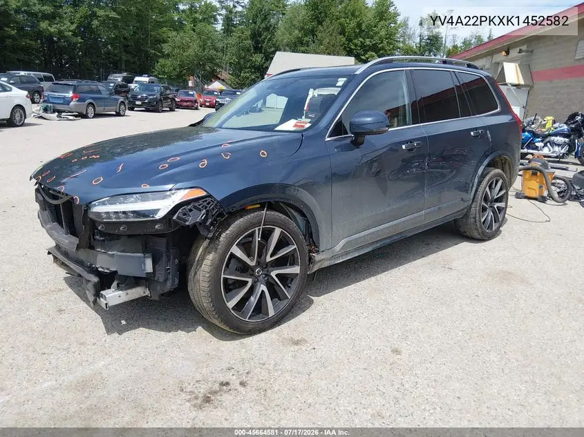 2019 Volvo Xc90 T6 Momentum VIN: YV4A22PKXK1452582 Lot: 45664581