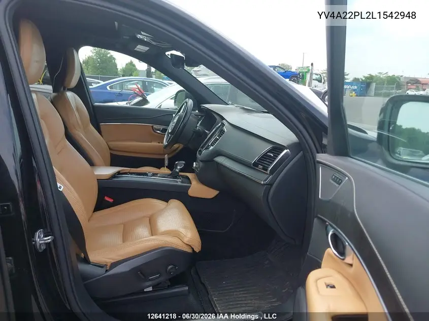 2020 Volvo Xc90 T6 Inscription VIN: YV4A22PL2L1542948 Lot: 12641218