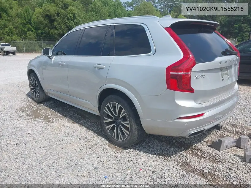 2020 Volvo Xc90 T5 Momentum 7 Passenger VIN: YV4102CK9L1555215 Lot: 45502032