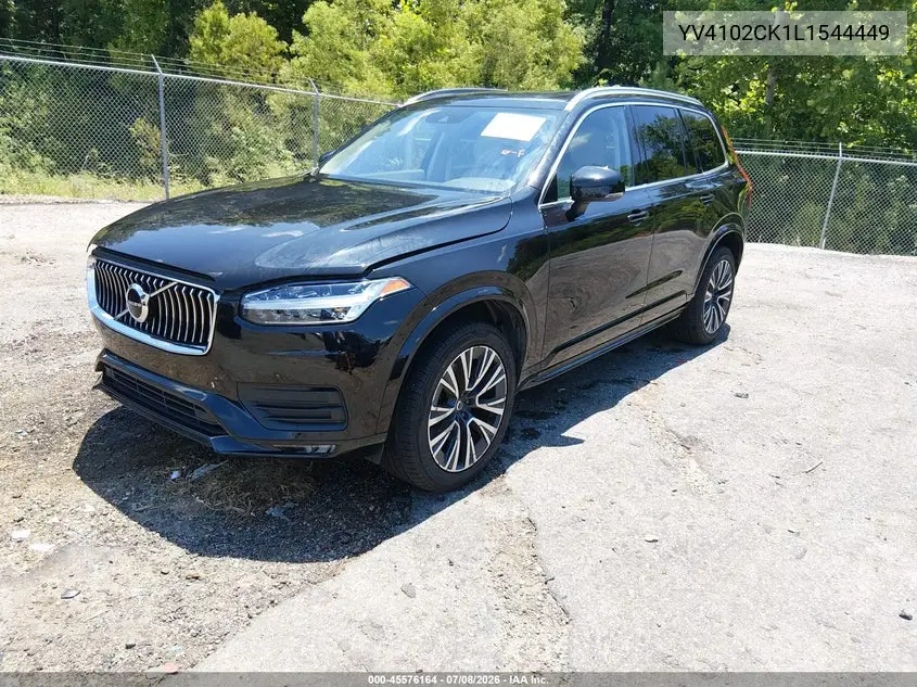 2020 Volvo Xc90 T5 Momentum 7 Passenger VIN: YV4102CK1L1544449 Lot: 45576164