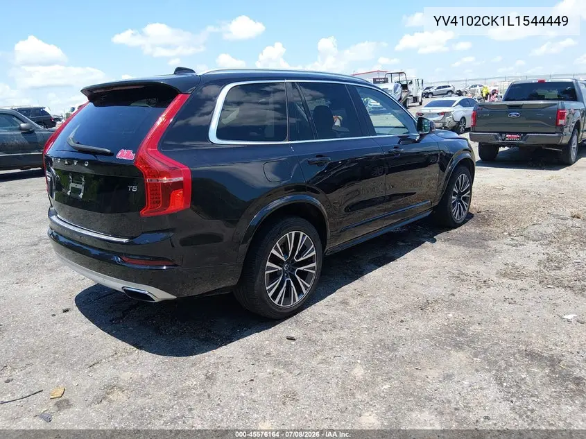 2020 Volvo Xc90 T5 Momentum 7 Passenger VIN: YV4102CK1L1544449 Lot: 45576164